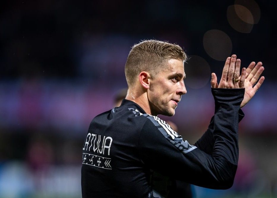 Латвийский нападающий: Возможно, мы большую часть времени защищались, но в финальной игре старались изо всех сил победить